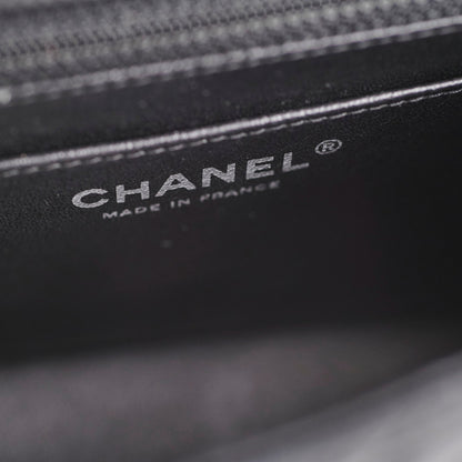 Chanel Mini Square Chevron So Black