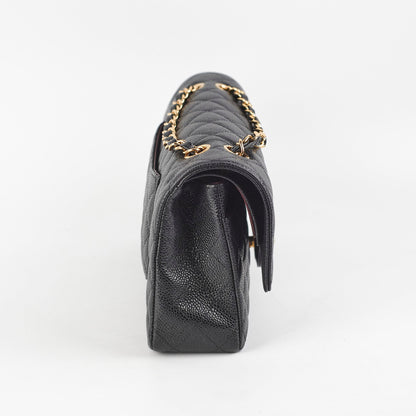 Chanel Caviar Medium/Large Double Classic Flap Black