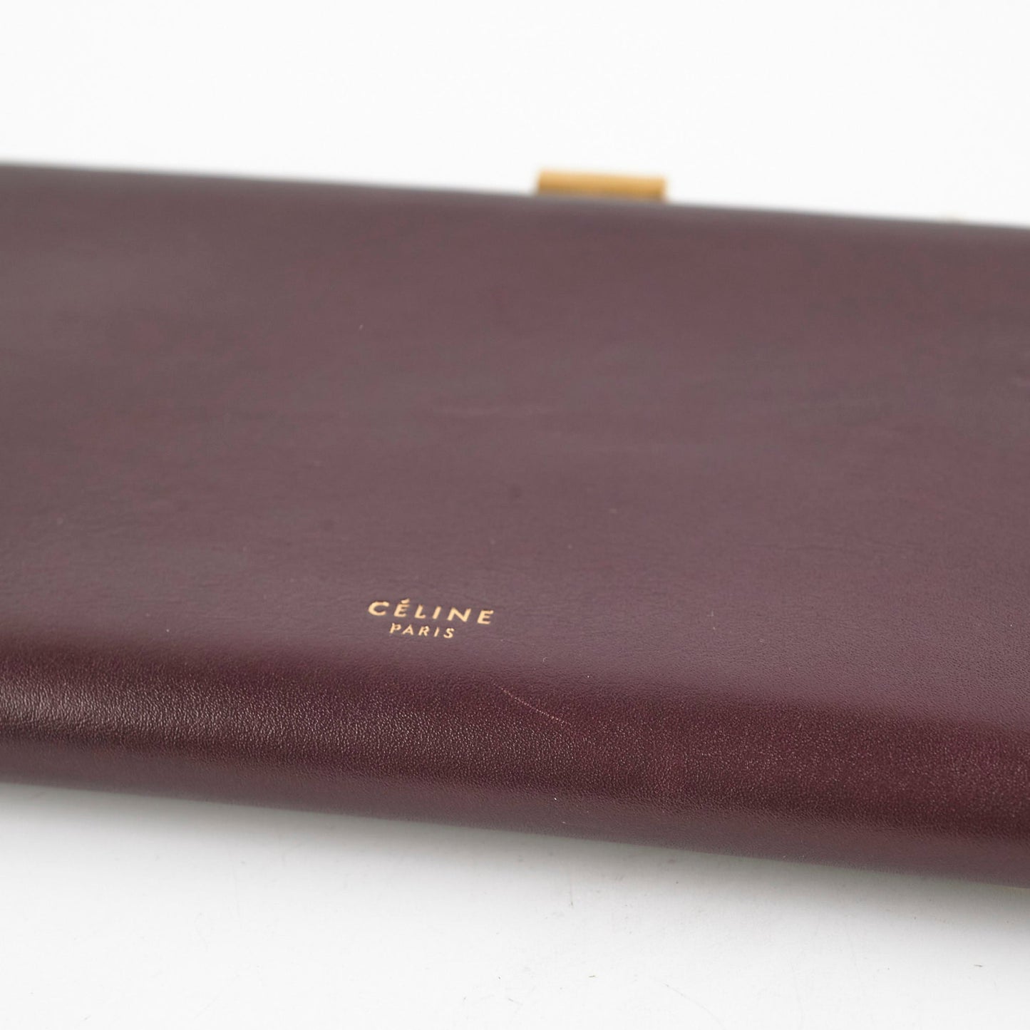 Celine Burgundy Wallet On Chain