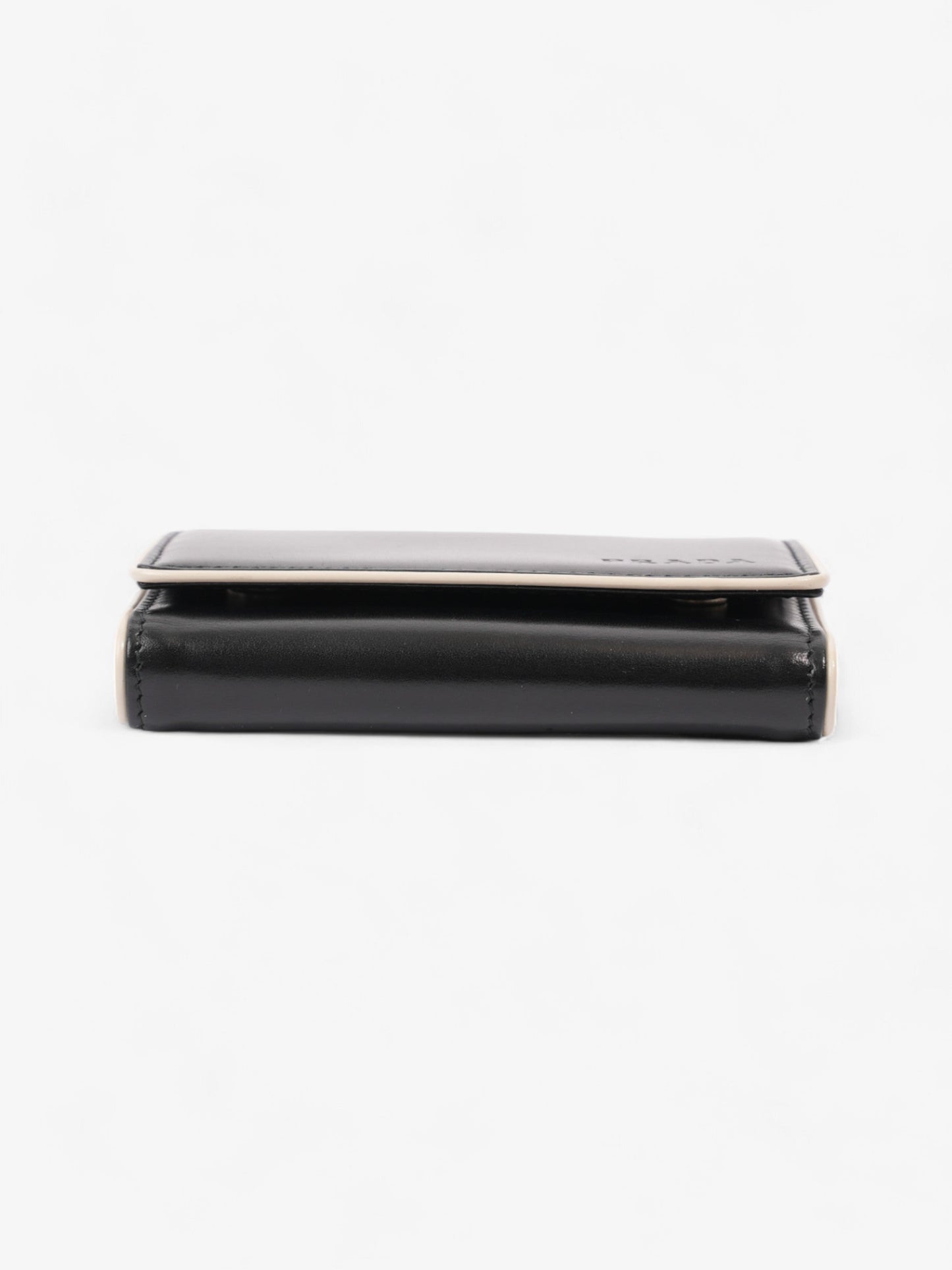 Prada Key Pouch Black / Cream Leather