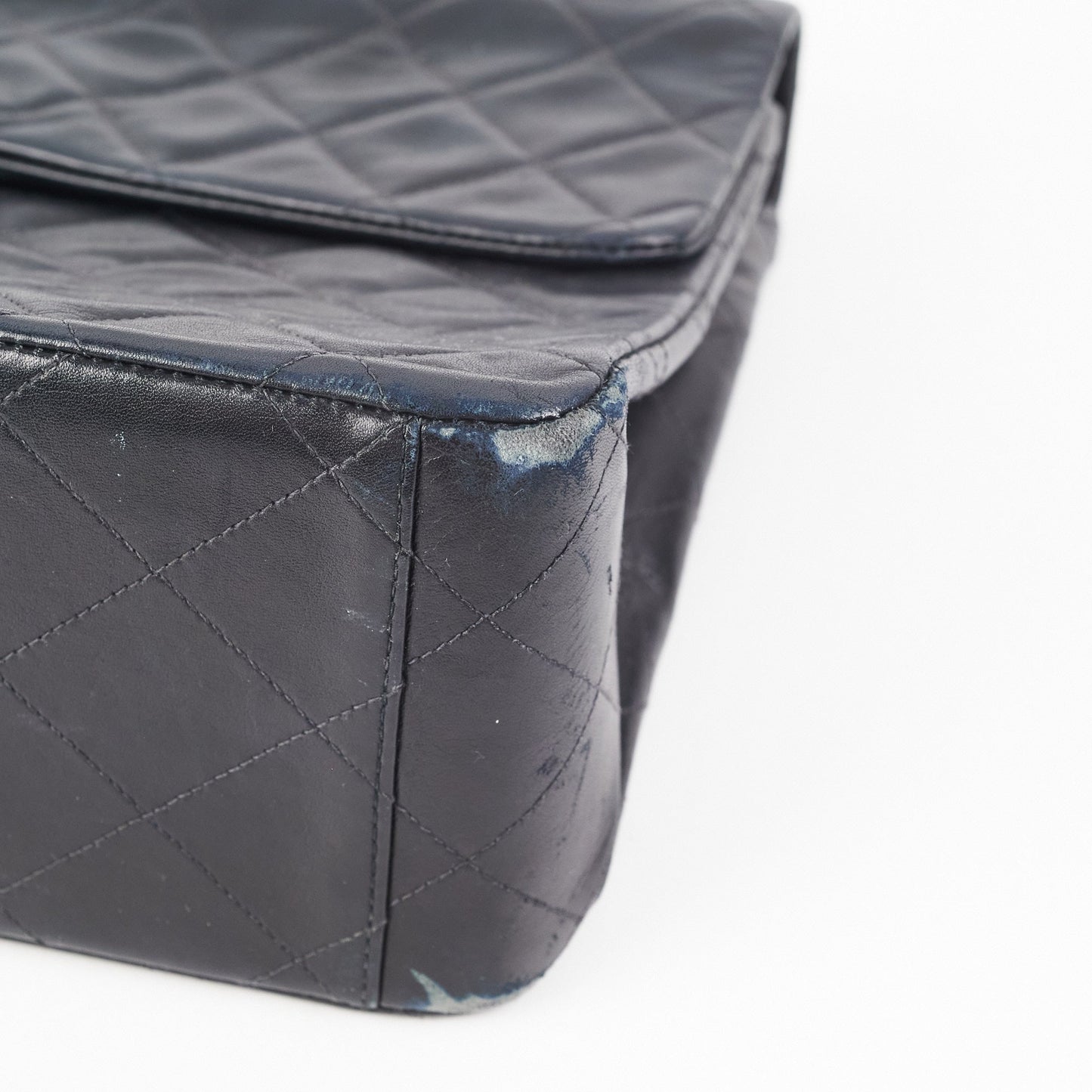 Chanel Maxi Vintage Flap Black 24k Gold