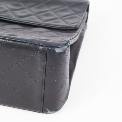 Chanel Maxi Vintage Flap Black 24k Gold
