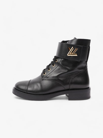 Louis Vuitton Wonderland Flat Rangers Black Leather EU 39.5 UK 6.5