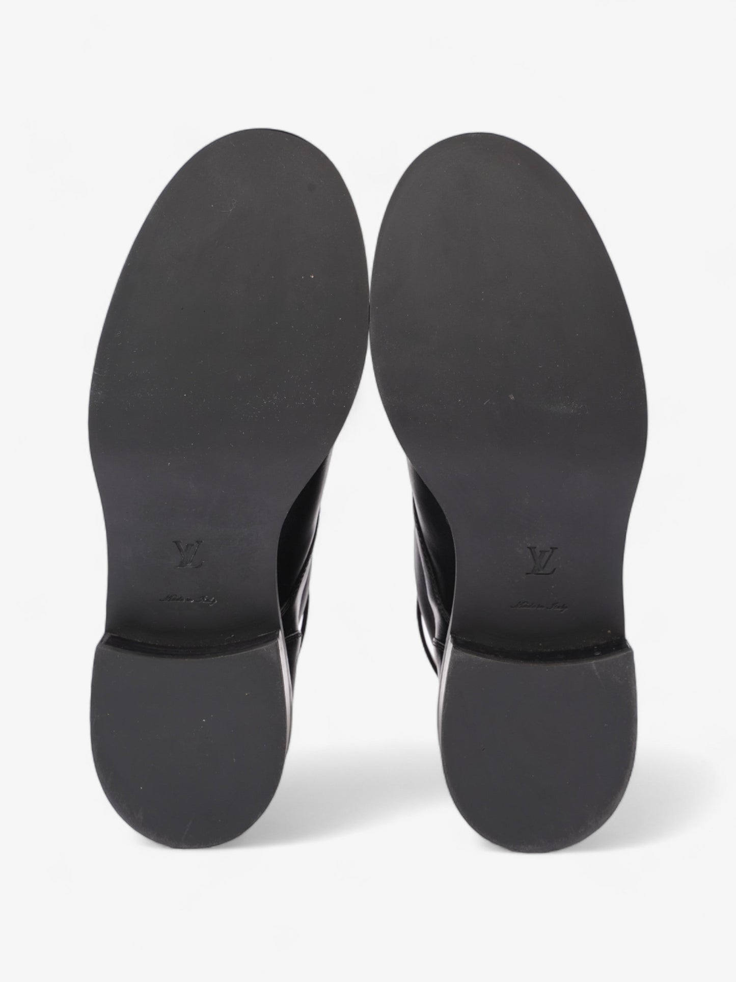 Louis Vuitton Wonderland Flat Rangers Black Leather EU 39.5 UK 6.5