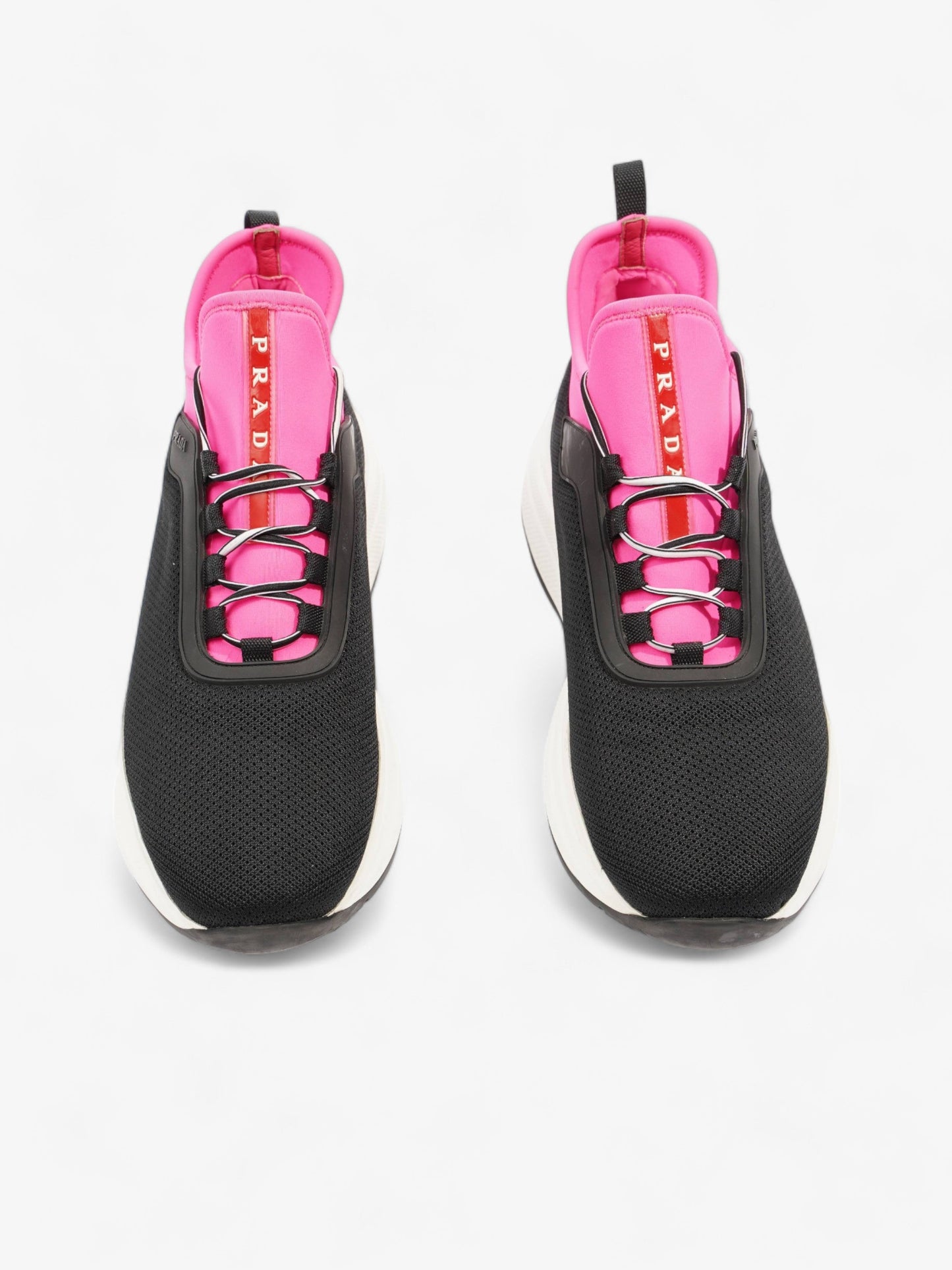 Prada Neoprene Sneakers Black / Pink Neoprene EU 39 UK 6