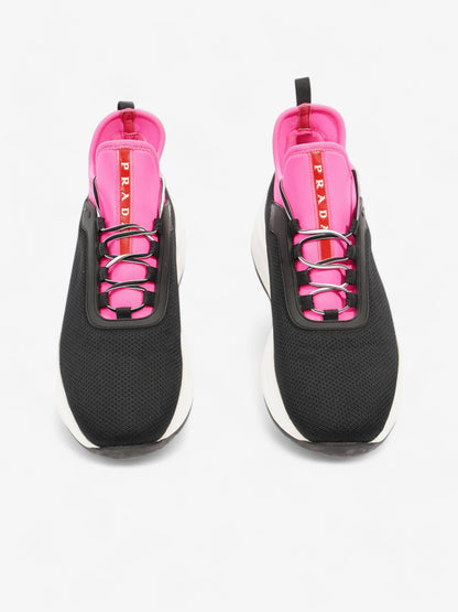 Prada Neoprene Sneakers Black / Pink Neoprene EU 39 UK 6