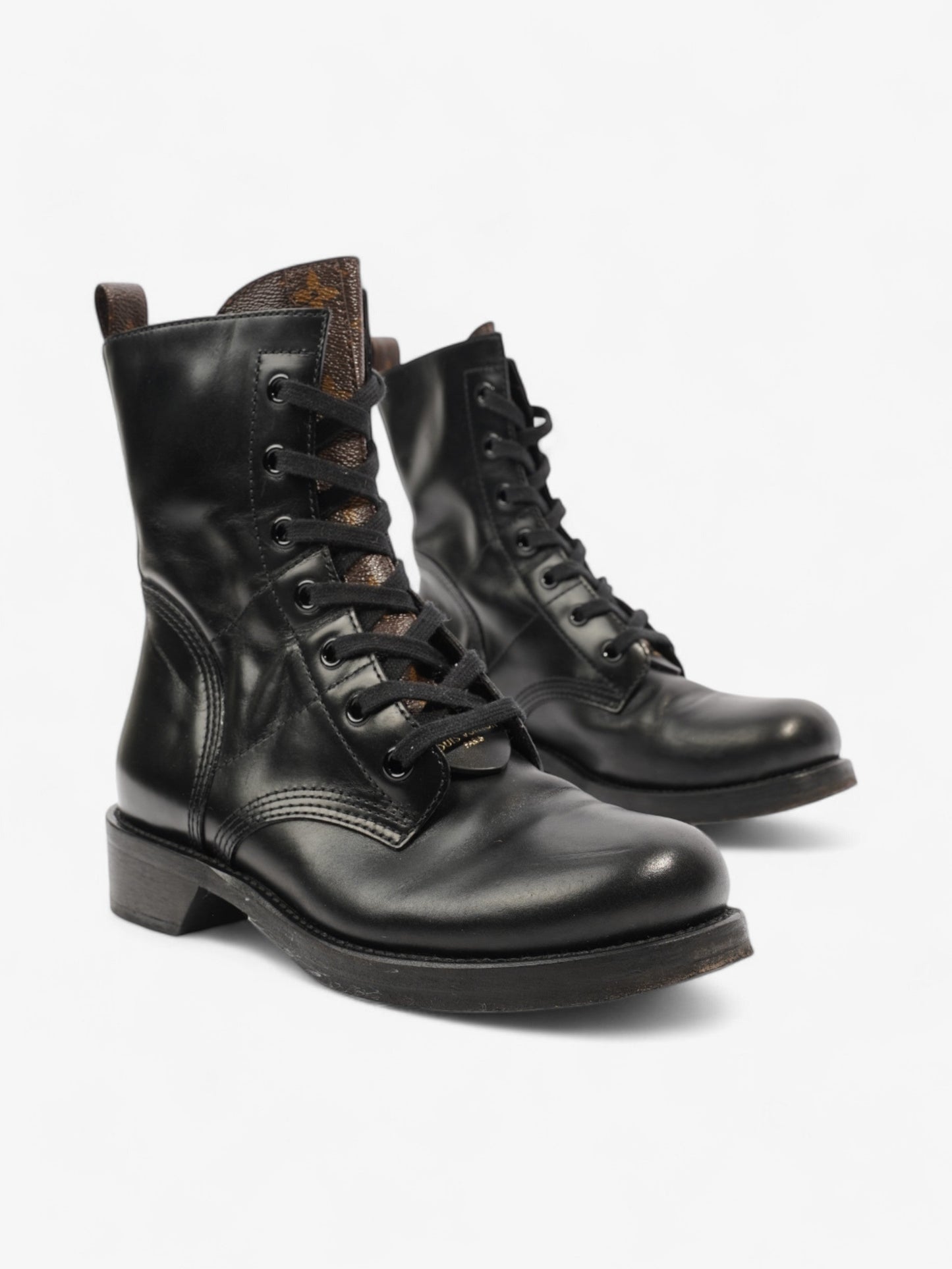Louis Vuitton Metropolis Rangers Boots Black / Monogram Leather EU 40 UK 7