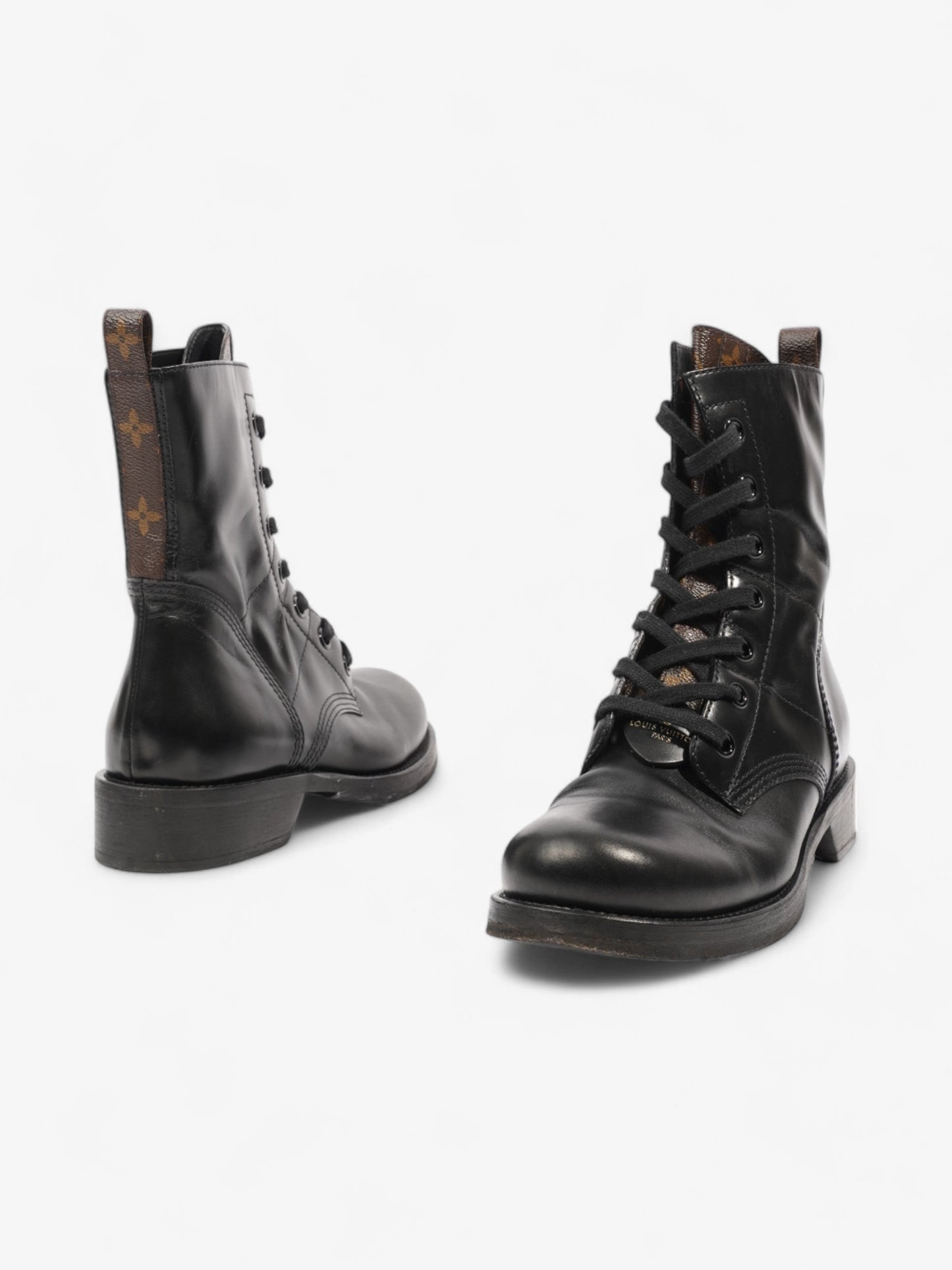 Louis Vuitton Metropolis Rangers Boots Black / Monogram Leather EU 40 UK 7