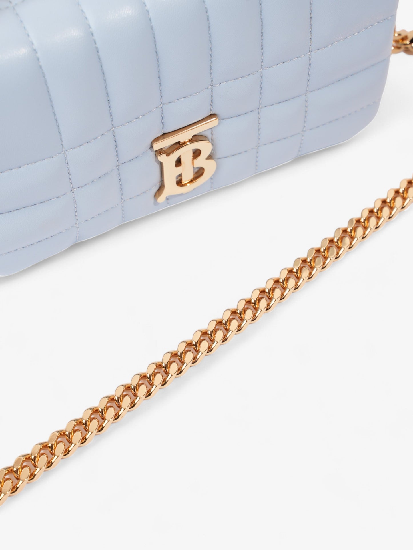 Burberry Mini Lola Baby Blue Lambskin Leather
