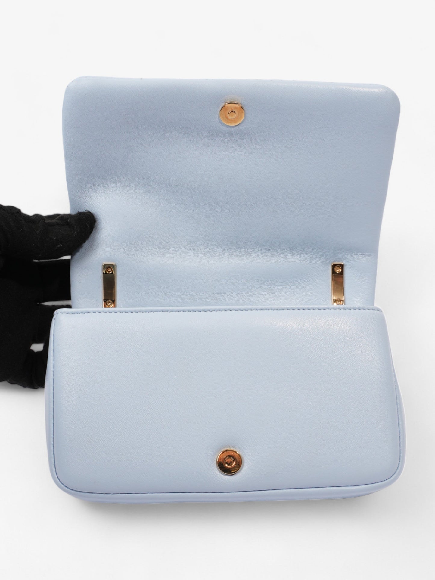Burberry Mini Lola Baby Blue Lambskin Leather