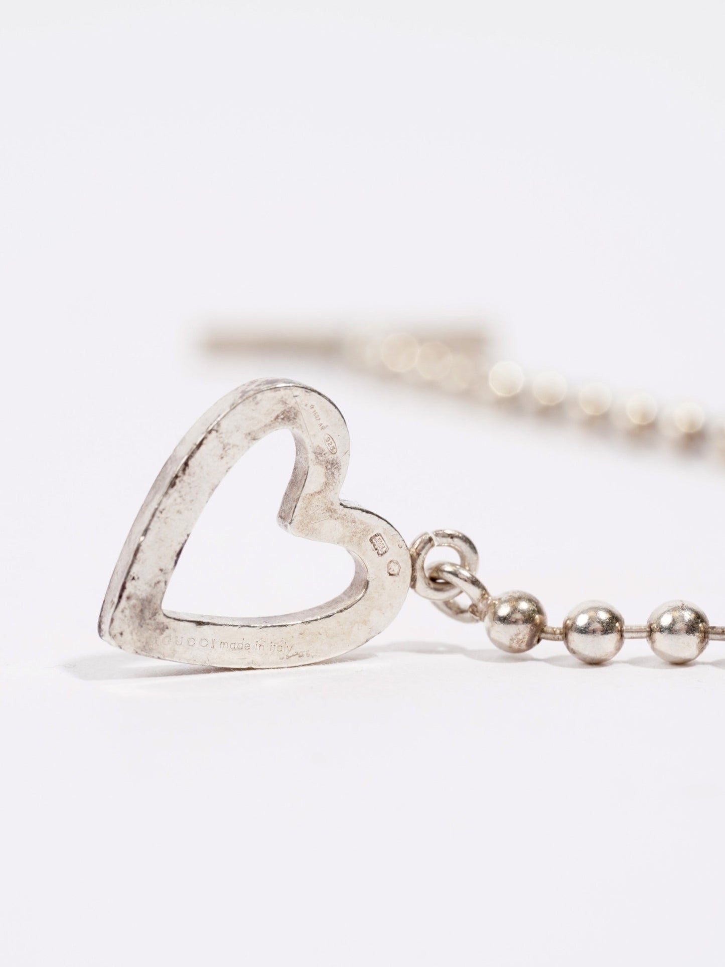 Gucci Heart Bracelet Silver Silver Sterling