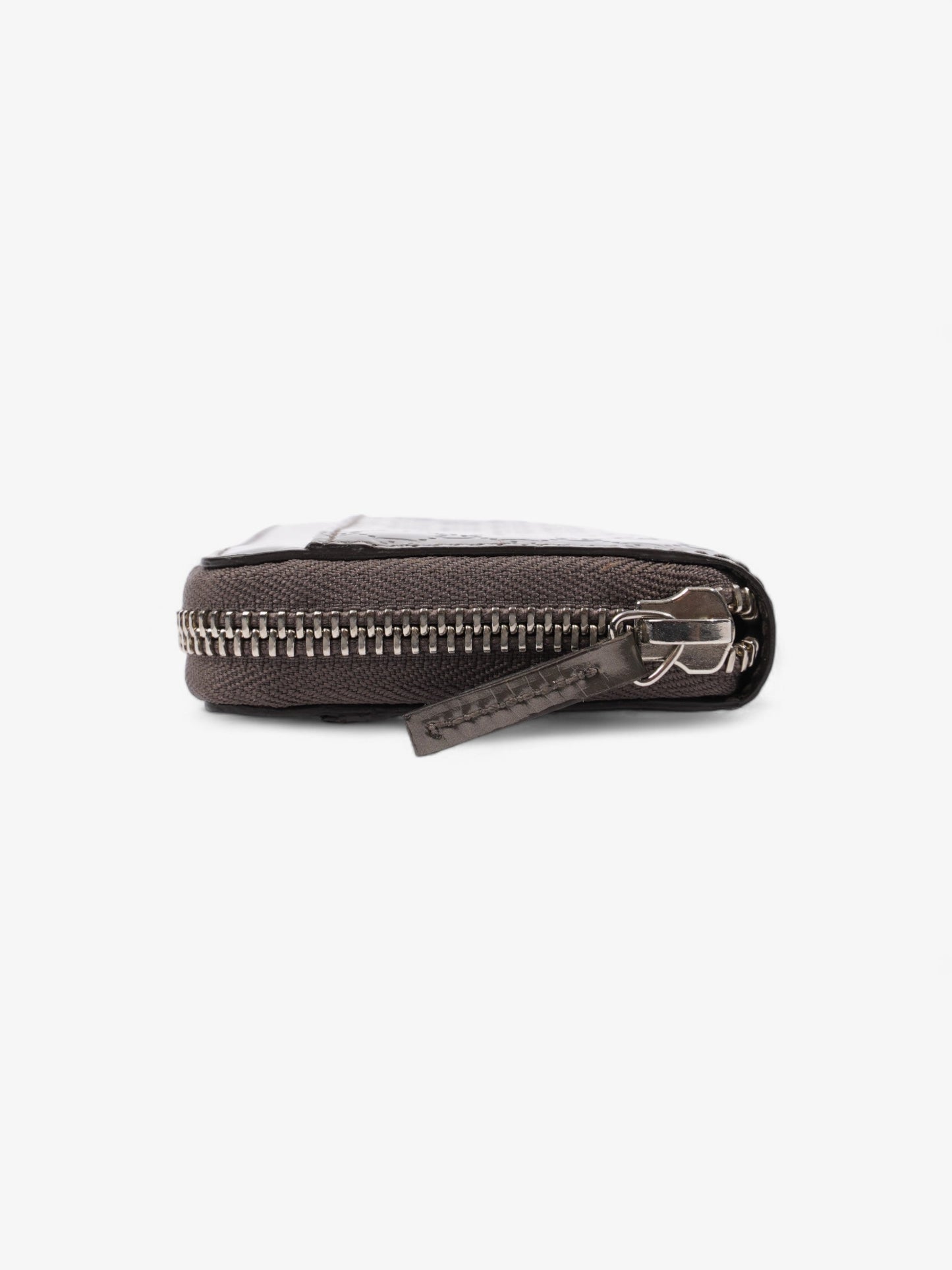 Gucci Microguccissima Compact Wallet Grey Patent Leather