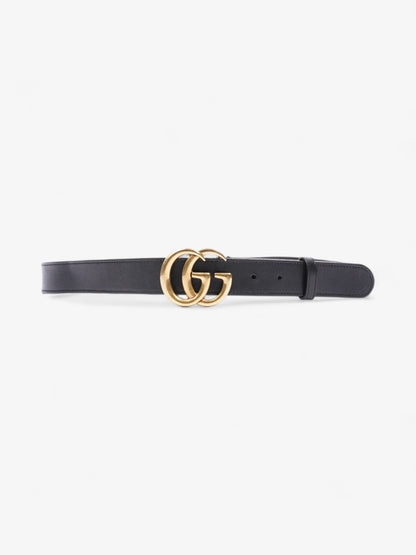 Gucci GG Marmont Wide Belt Black Leather 90cm / 36"