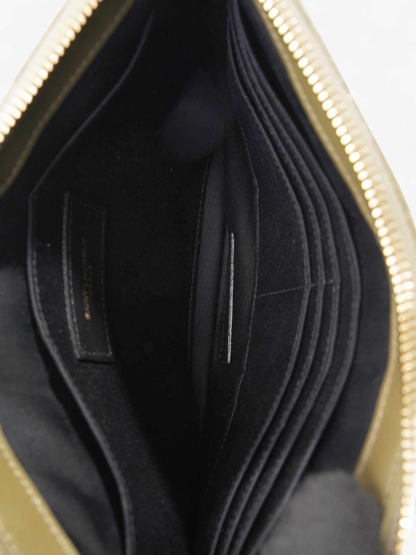 Saint Laurent Cassandra Pouch Khaki Matelasse Leather