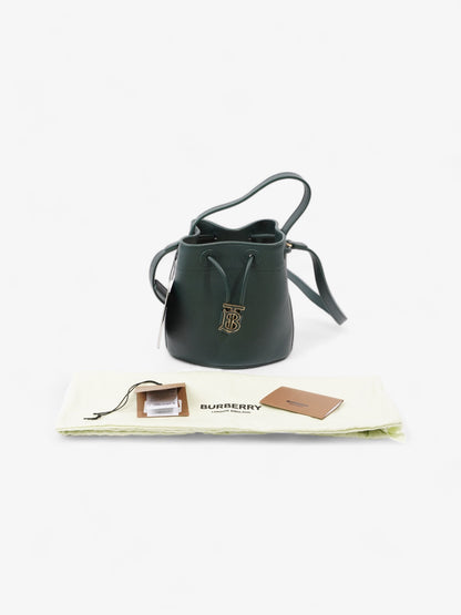 Burberry TB Bucket Bag Vine Green Leather Mini