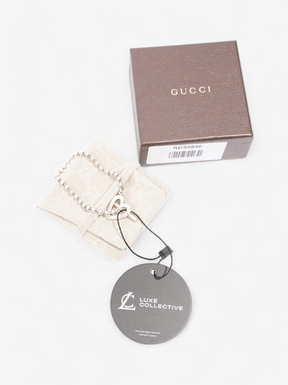 Gucci Heart Toggle Boule Bracelet Silver Silver Sterling 16