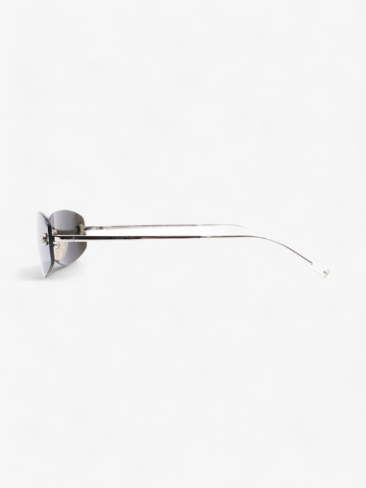 Chanel Rimless CC Sunglasses Silver Base Metal 130mm