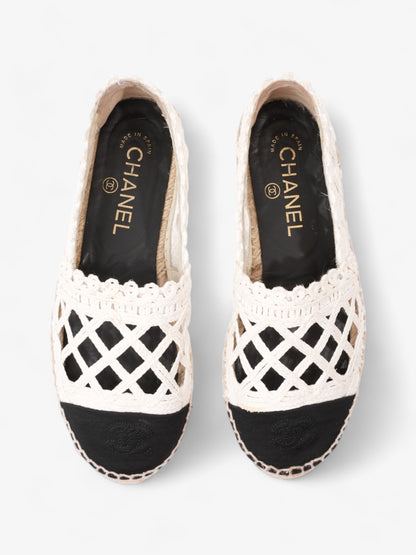 Chanel CC Espadrilles Black / White Lace EU 36 UK 3