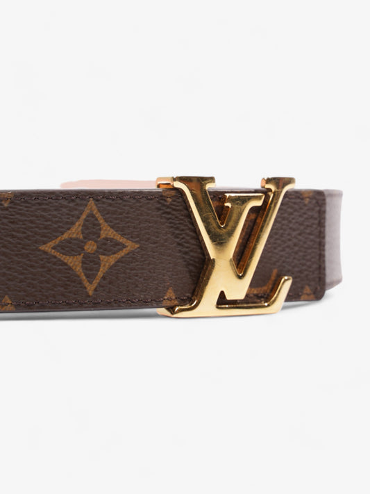 Louis Vuitton LV Initiales Reversible Belt Monogram / Rose Ballerine Coated Canvas 85cm / 34"