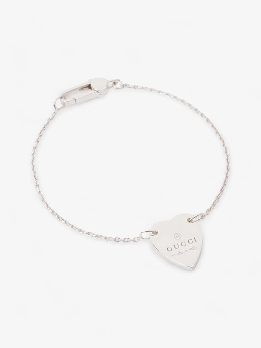 Gucci Heart Bracelet Silver Silver Sterling 17