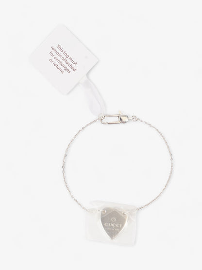 Gucci Heart Bracelet Silver Silver Sterling 17