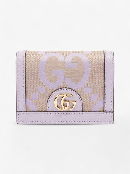Gucci Jumbo GG Bi-Fold Wallet Lavender Canvas