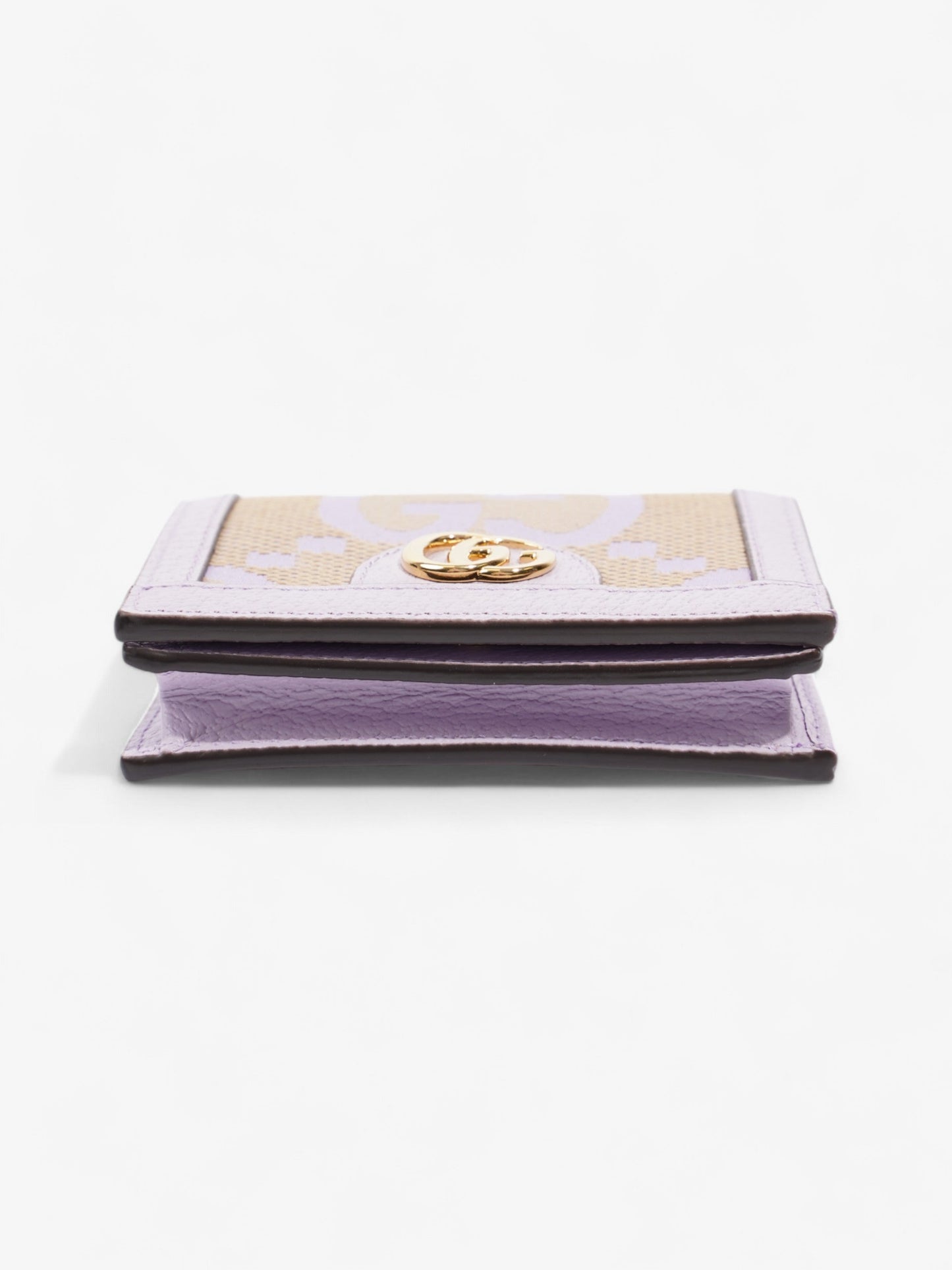 Gucci Jumbo GG Bi-Fold Wallet Lavender Canvas