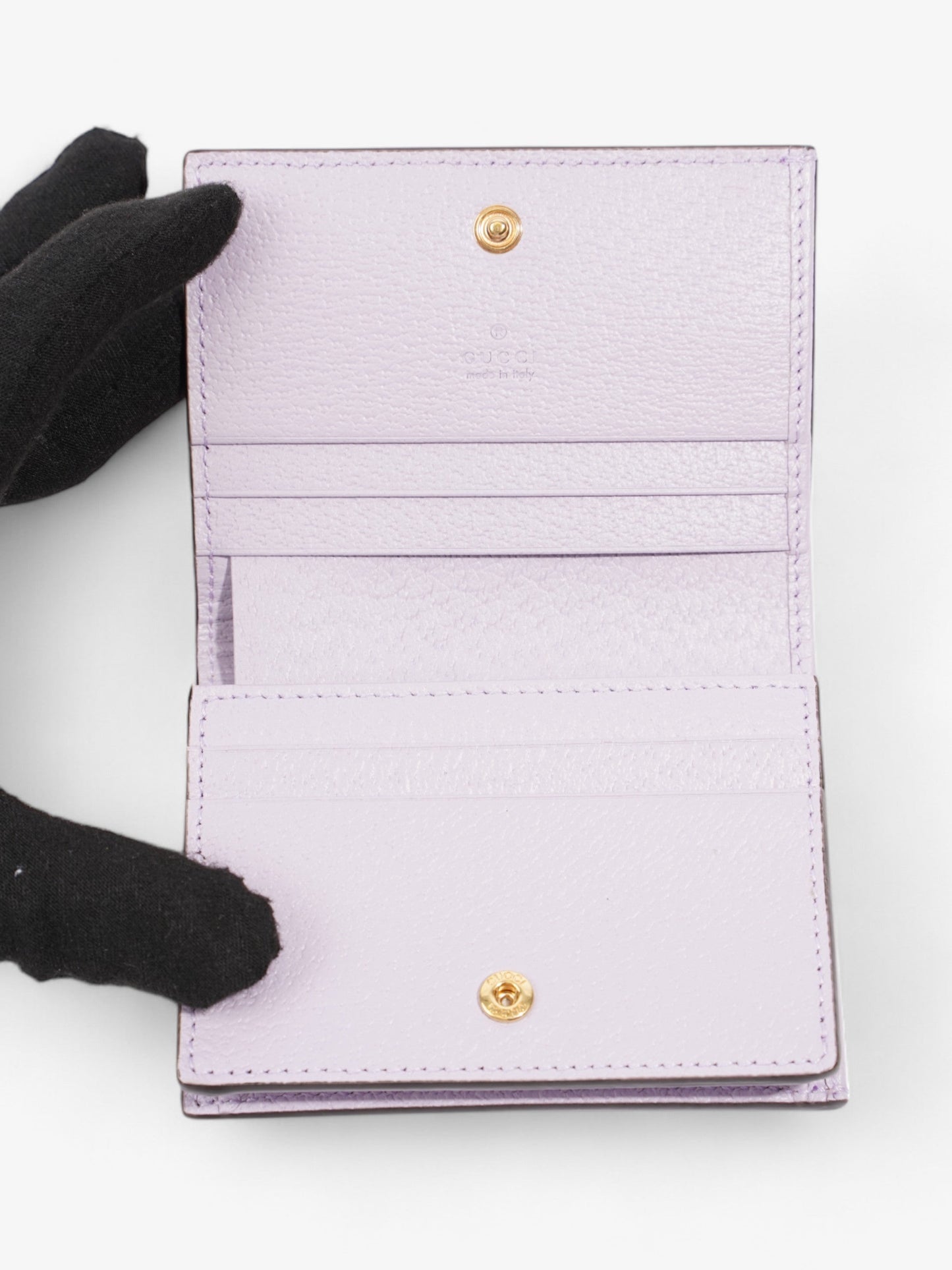 Gucci Jumbo GG Bi-Fold Wallet Lavender Canvas