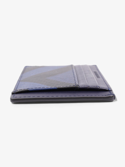 Burberry London Check Collection Bernie Card Case Bright Lapis Leather