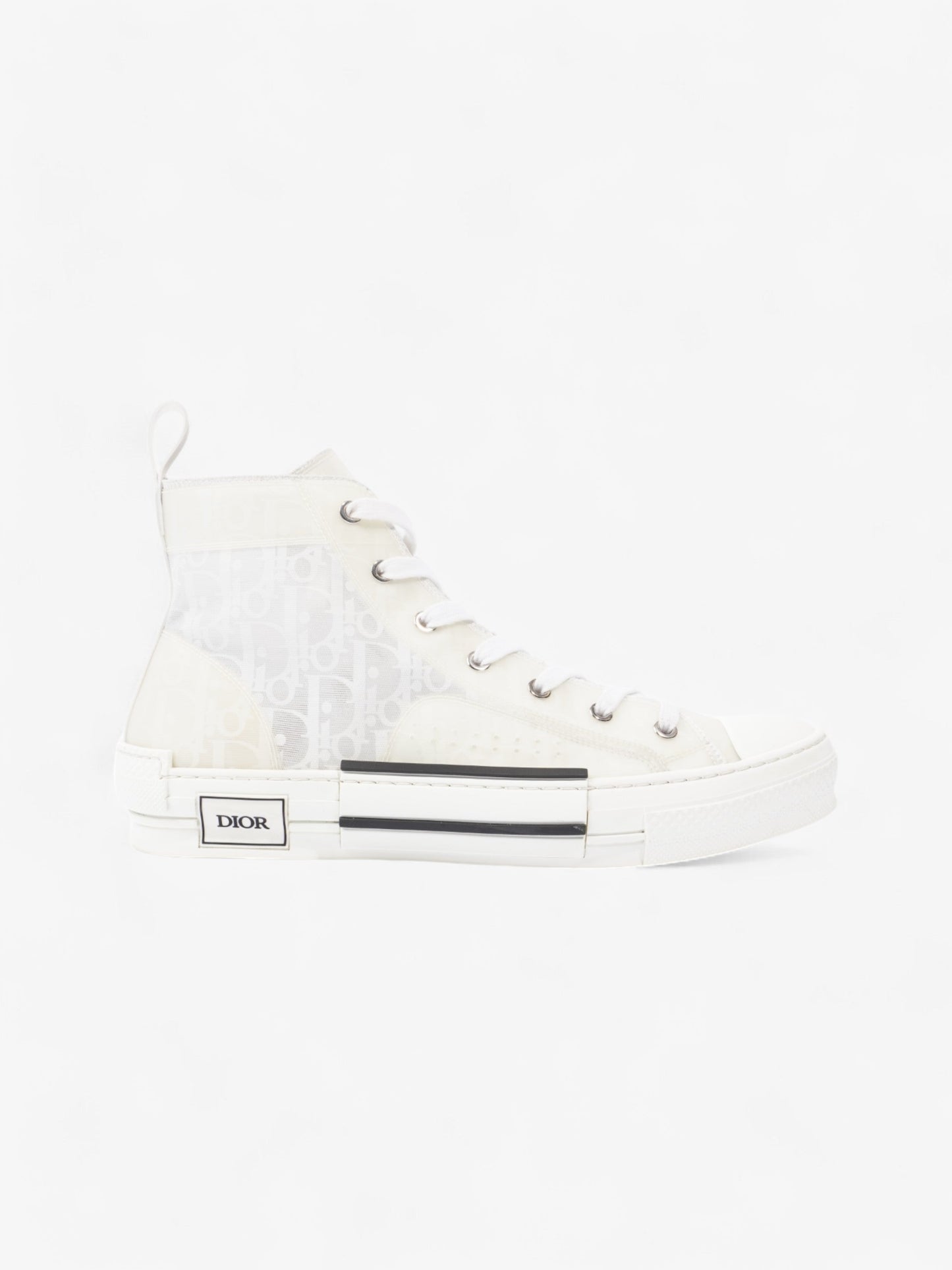 Christian Dior B23 High Top White Canvas EU 43.5 UK 9.5