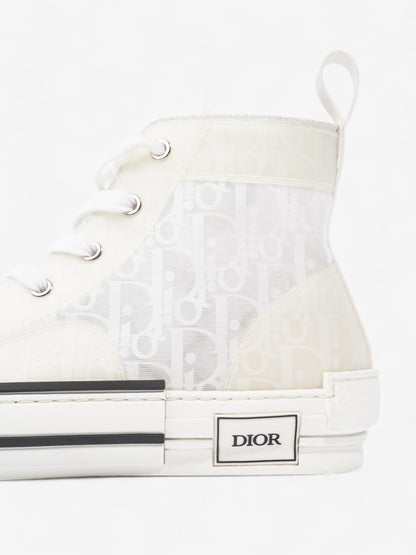 Christian Dior B23 High Top White Canvas EU 43.5 UK 9.5