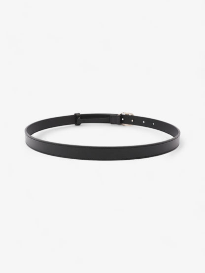 Gucci GG Marmont Thin Belt Black / Silver Leather 85cm / 34"