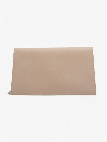 Saint Laurent Uptown Clutch Nude Grained Leather