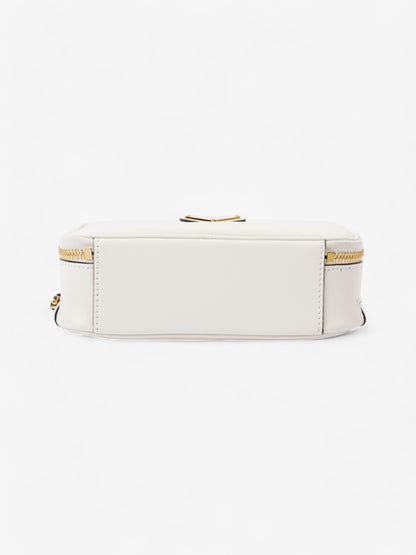 Prada Branded Pouch White Calfskin Leather Mini