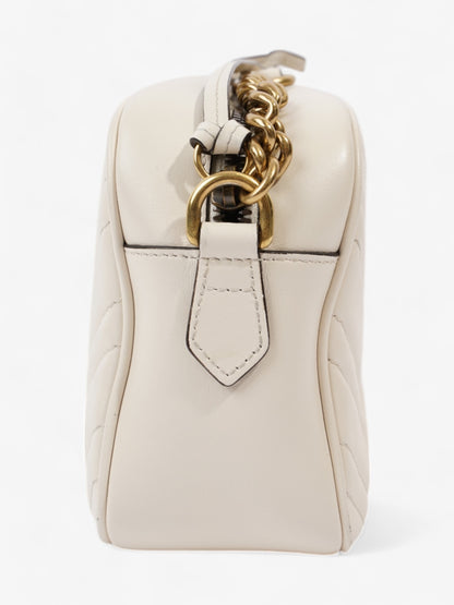 Gucci GG Marmont White Matelasse Leather Small