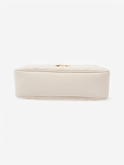 Gucci GG Marmont White Matelasse Leather Small