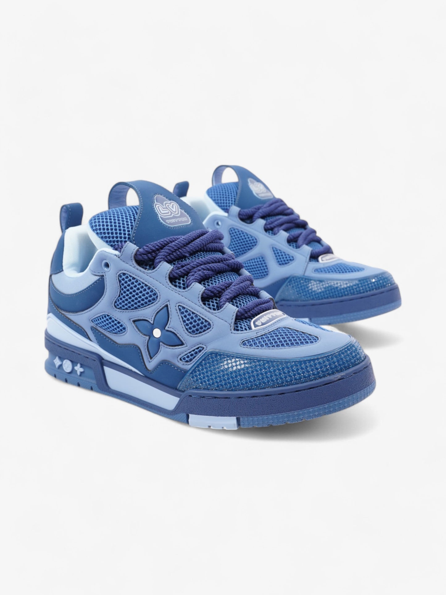 Louis Vuitton LV Skate Sneakers Blue Mesh EU 42 UK 8