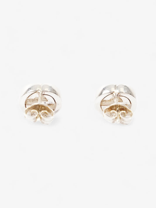 Gucci Interlocking G Earrings Silver Silver Sterling