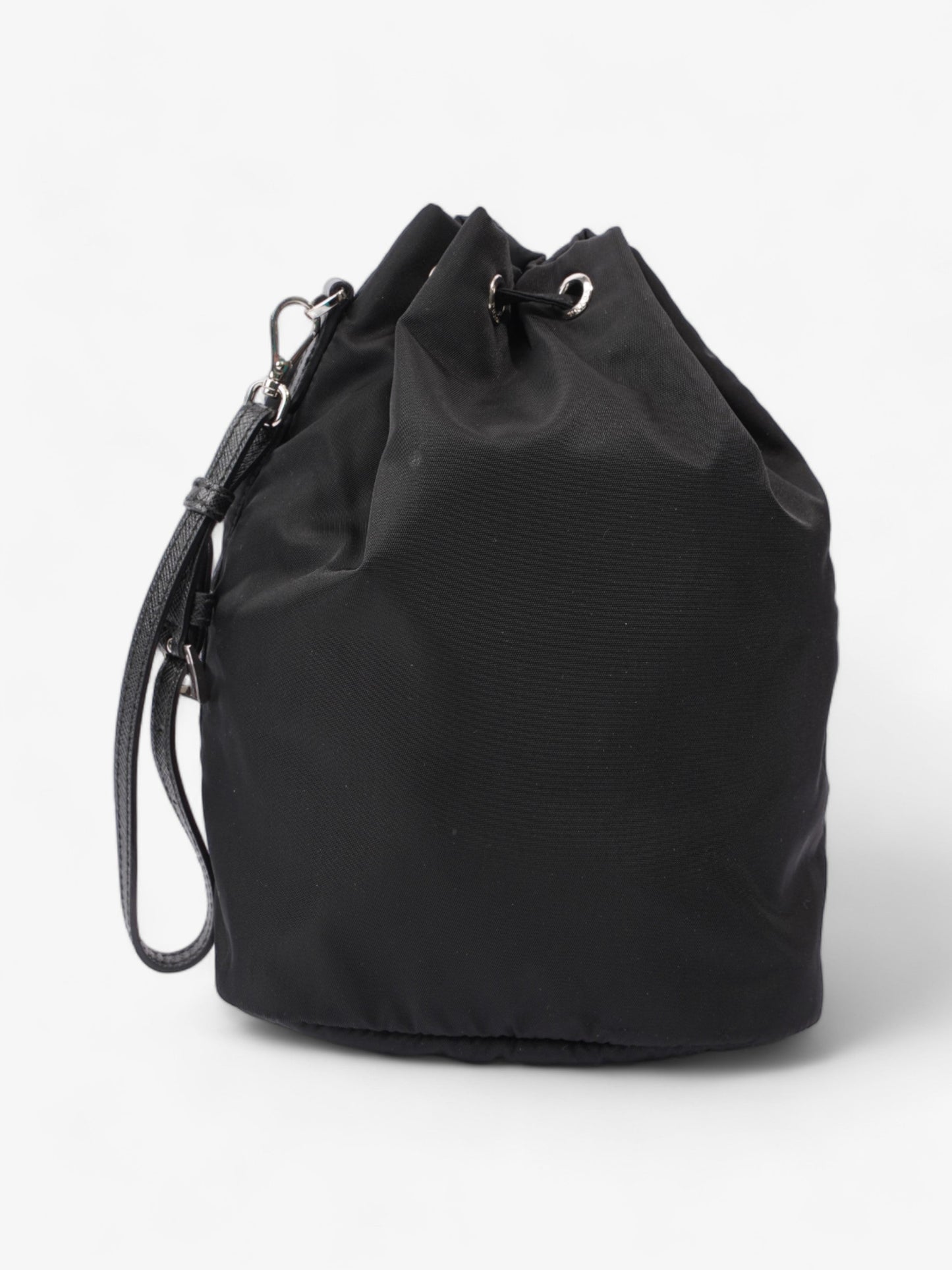 Prada Drawstring Pouch Black Re Nylon