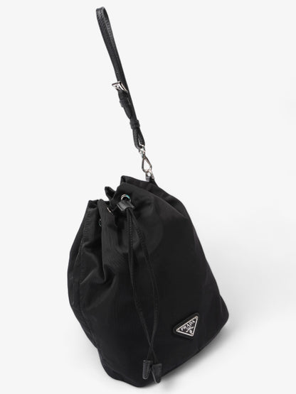 Prada Drawstring Pouch Black Re Nylon
