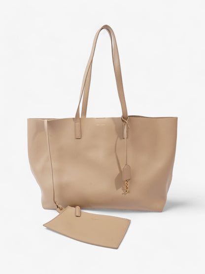 Saint Laurent Shopping Tote Beige Calfskin Leather