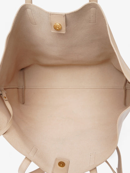 Saint Laurent Shopping Tote Beige Calfskin Leather