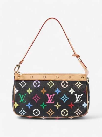 Louis Vuitton Pochette Accessoires Black / Monogram Multicolour Coated Canvas