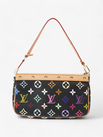 Louis Vuitton Pochette Accessoires Black / Monogram Multicolour Coated Canvas