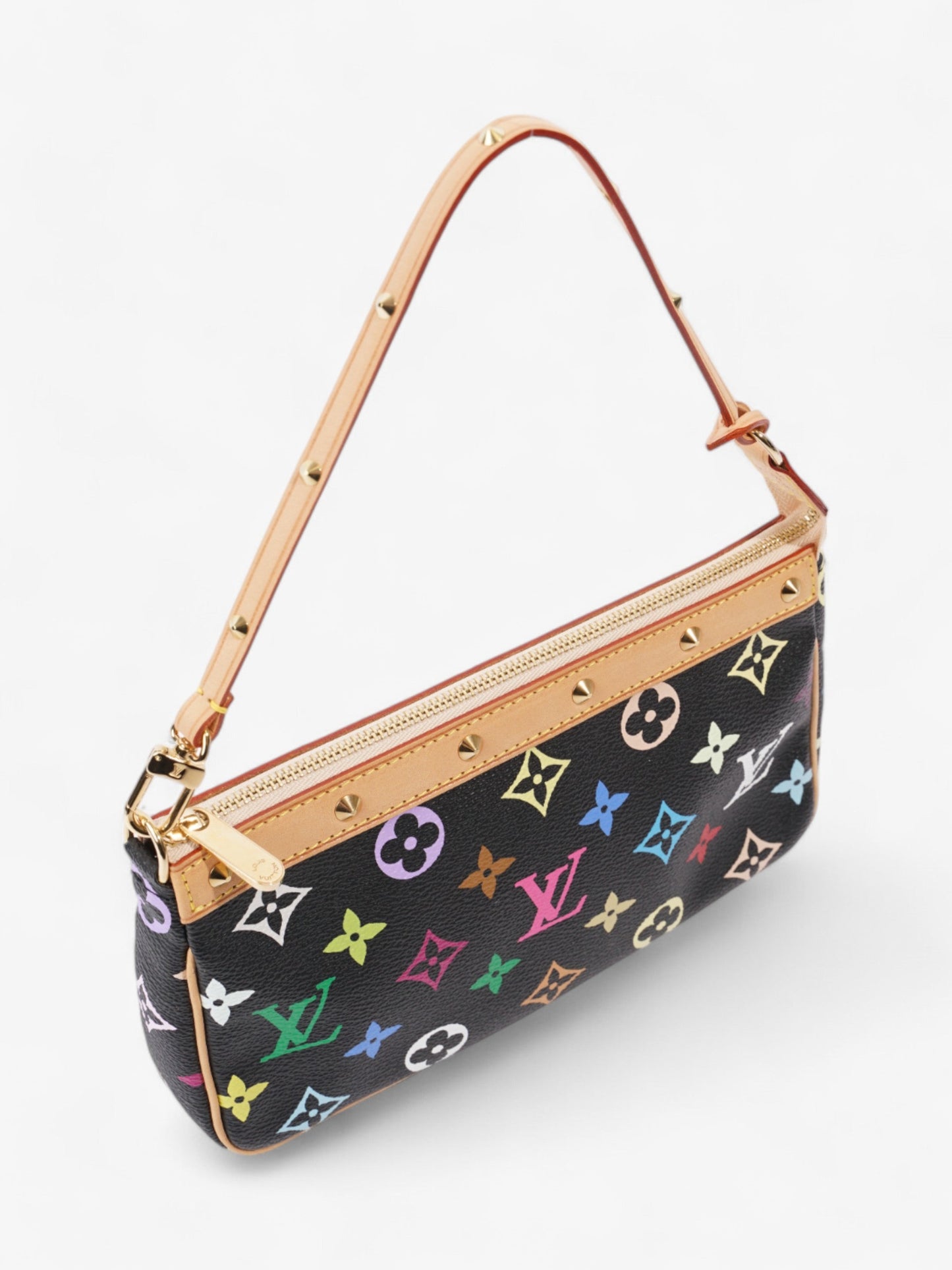 Louis Vuitton Pochette Accessoires Black / Monogram Multicolour Coated Canvas