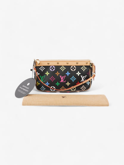 Louis Vuitton Pochette Accessoires Black / Monogram Multicolour Coated Canvas