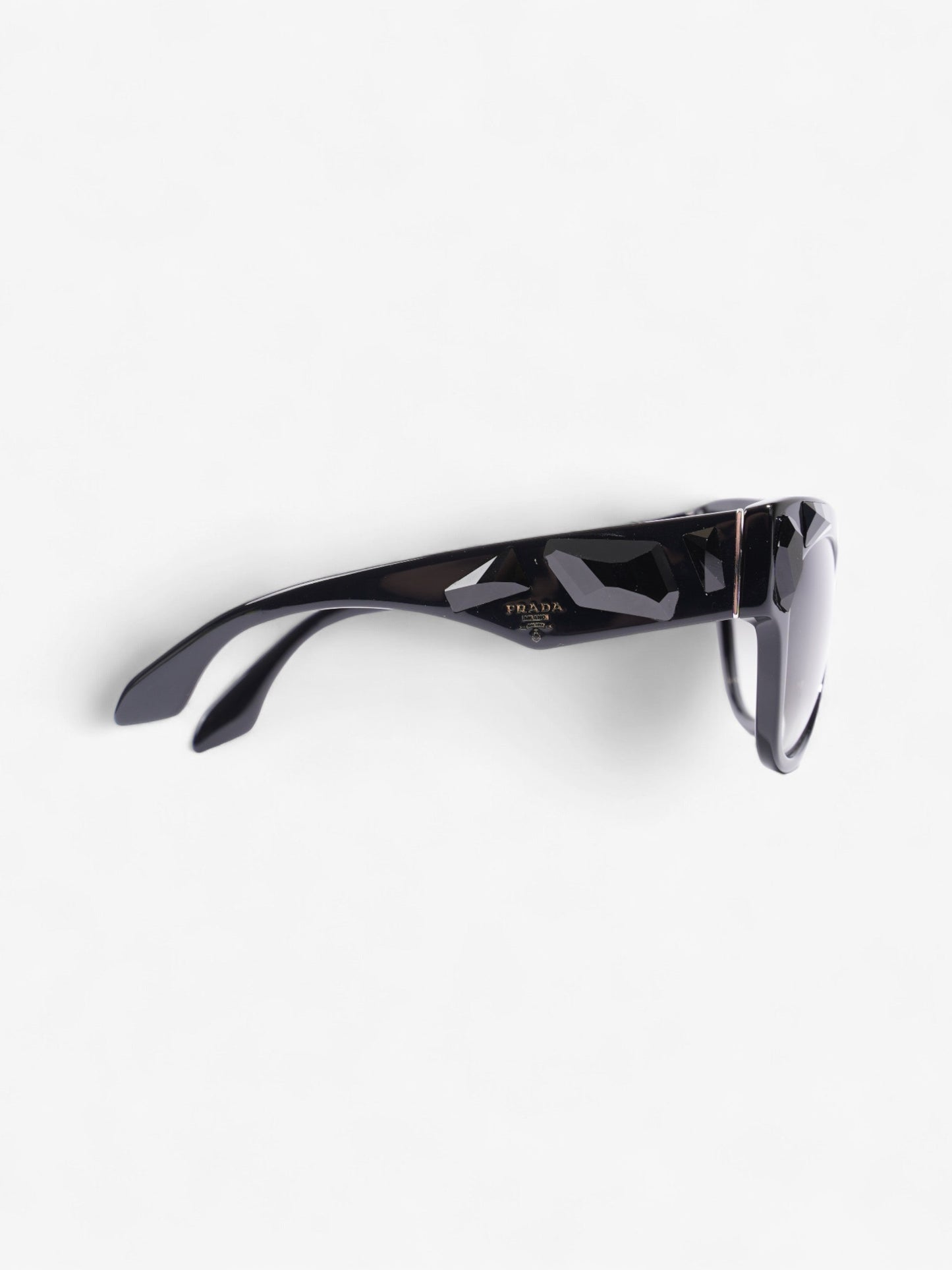 Prada SPR 22Q Sunglasses Black Acetate 140mm