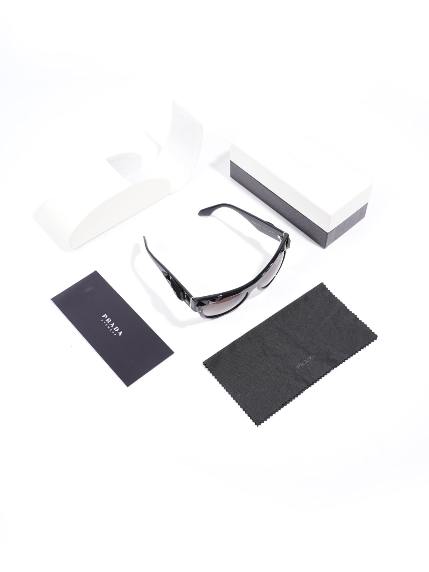 Prada SPR 22Q Sunglasses Black Acetate 140mm