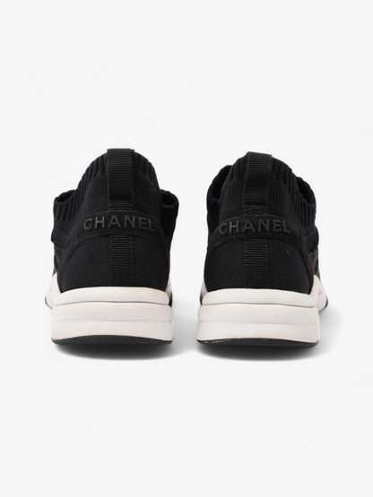 Chanel CC Logo Knit Sneaker Black Cotton EU 38 UK 5