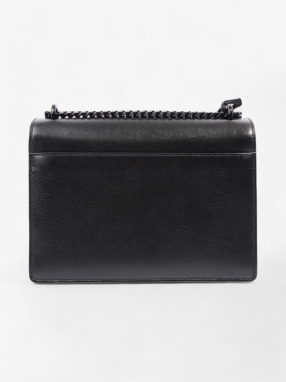 Saint Laurent Sunset Black Calfskin Leather Medium